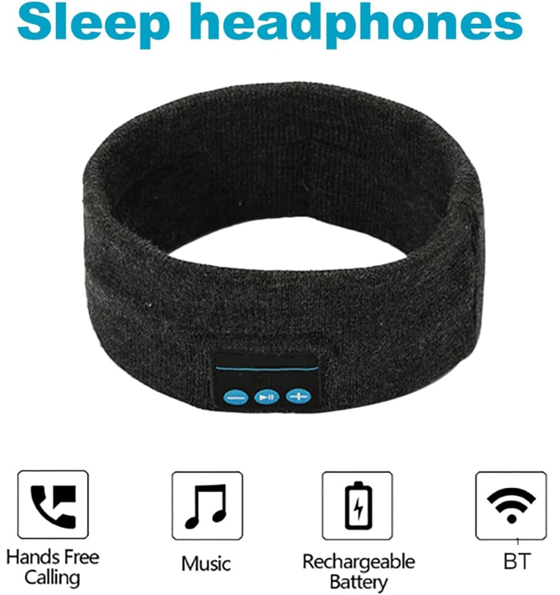 Bluetooth Music Headband Knits Sleeping