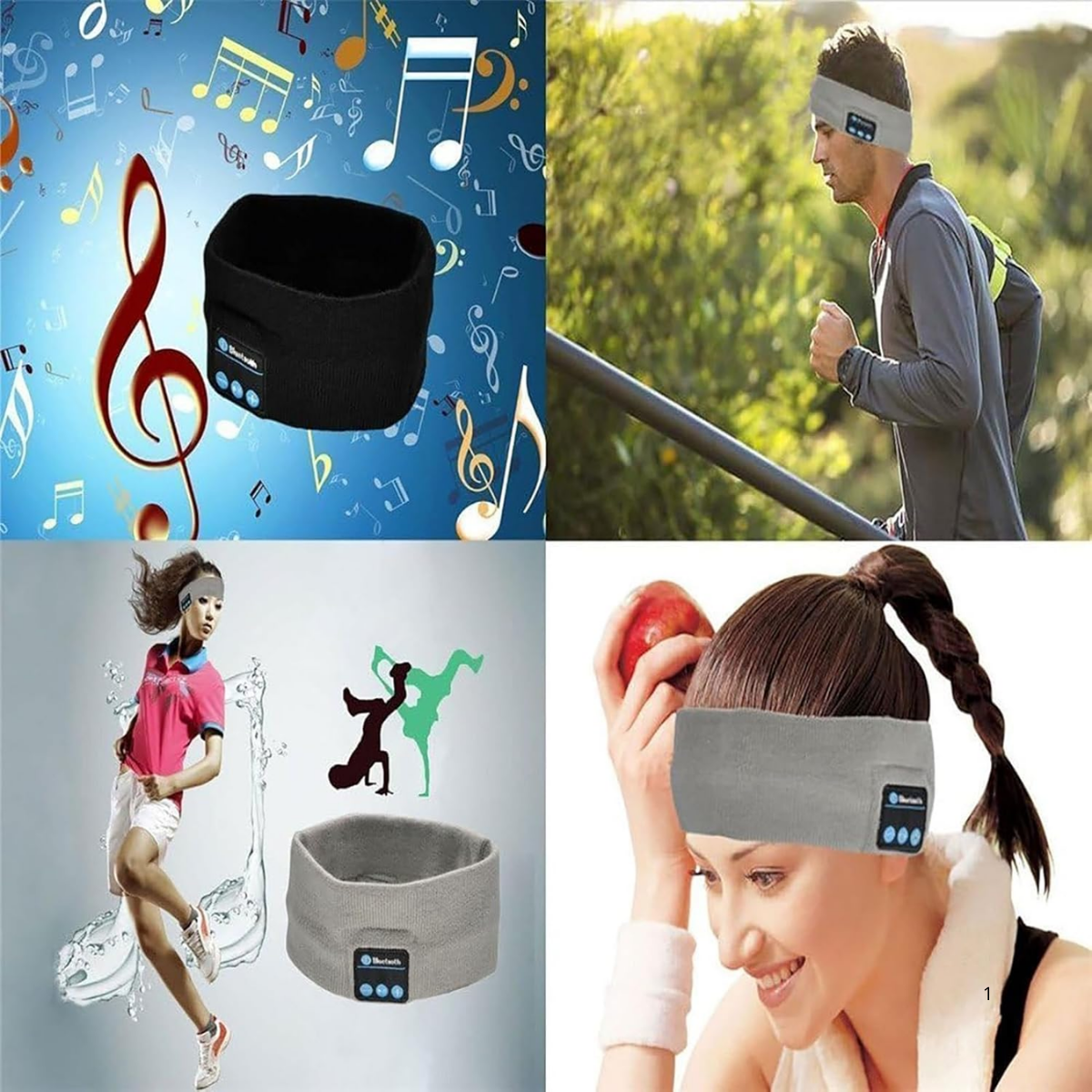 Bluetooth Music Headband Knits Sleeping